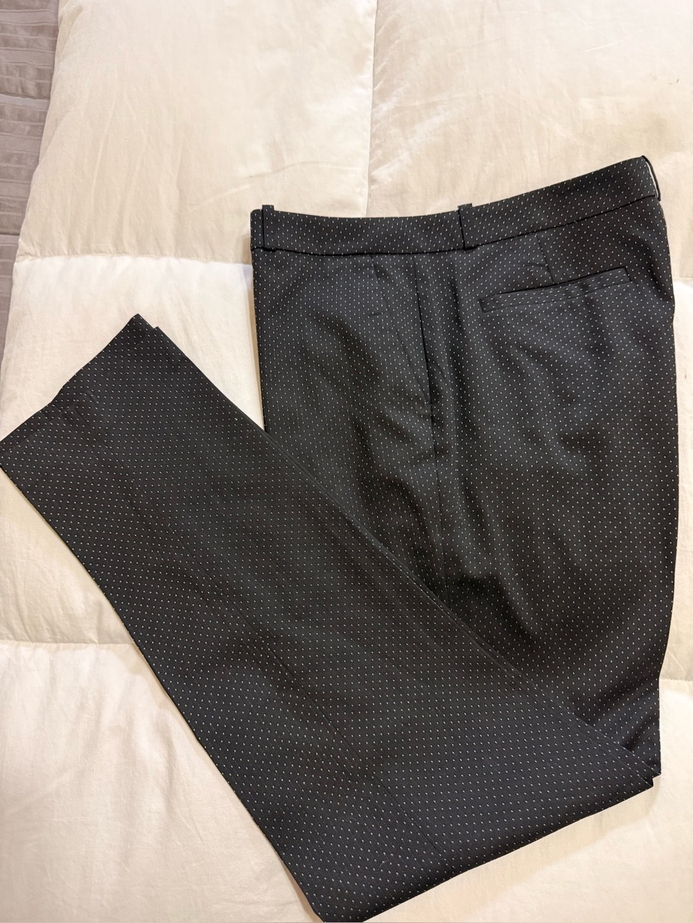 Tommy Hilfiger Black Pindot Dress Trousers
